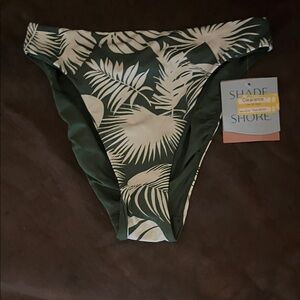 Shade & Shore Tropical Leaf Bikini Bottom